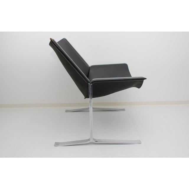 Sling Leather Armchair by Clement Meadmore for Leif Wessman Associates, Inc. N.Y. New York, 1960s For Sale - Image 13 of 18