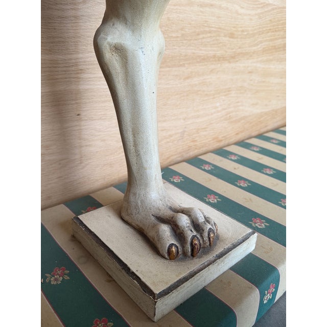 20th Century Swedish Empire Console in Carved, Polychrome and Gilded Wood For Sale - Image 11 of 11