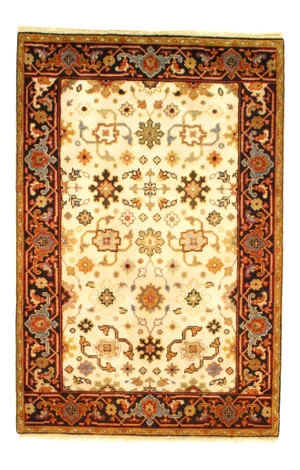 Pasargad NY Mahal Design Hand Knotted Rug - 4' X 6'