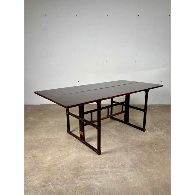 Wood Bamboo Console Table by Lyda Levi for McGuire Production, 1970s For Sale - Image 7 of 14