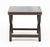 Brown Baker Alexandre Brown Leather Brass Riveted Stool For Sale - Image 8 of 8
