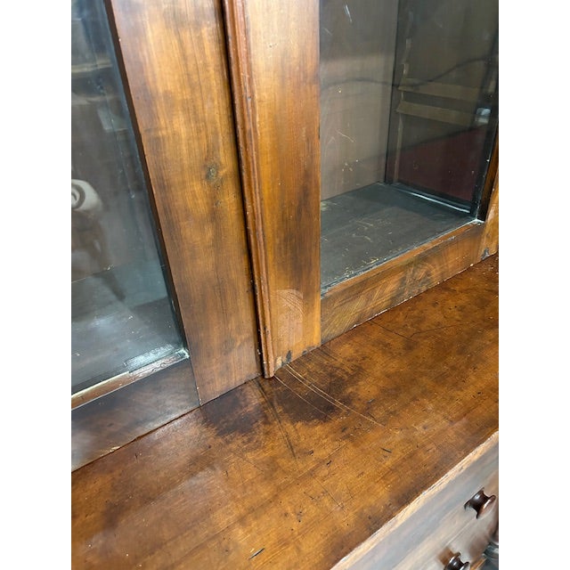 Wood Antique Empire Display Cabinet For Sale - Image 7 of 16