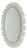 Mid-Century Oval Wall Mirror with Lighting and Acrylic Glass from Hillebrand, 1960s For Sale
