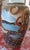 Japanese Vintage Japanese Satsuma Vase Hand Painted and Raised Enamel Moriage Designs For Sale - Image 3 of 6