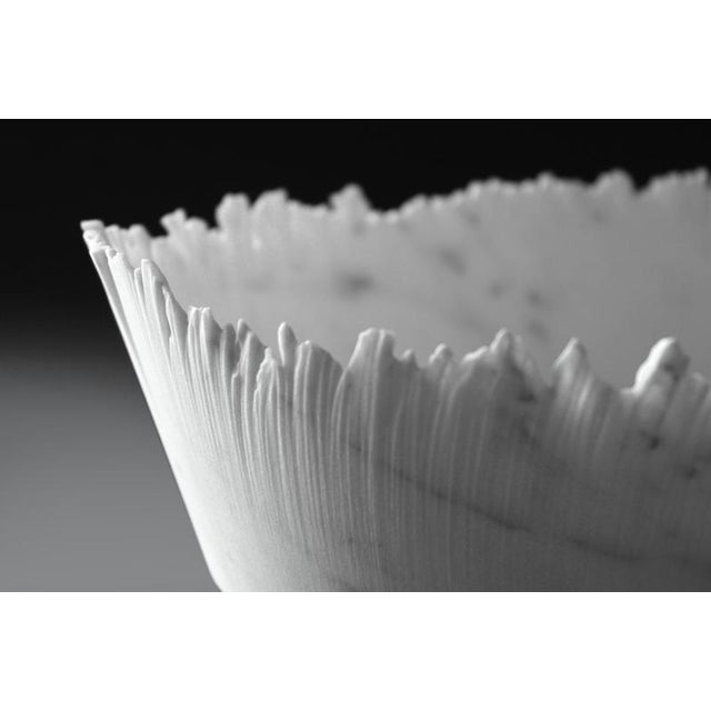 Drap d oval decorative bowl in bardiglio marble by bufalini marmi dimensions: d 17 x w 28 x h 7 cm. Materials: bardiglio...