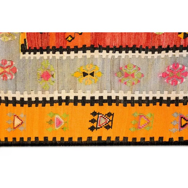 Early 20th Century Turkish Kilim Rug For Sale - Image 4 of 6