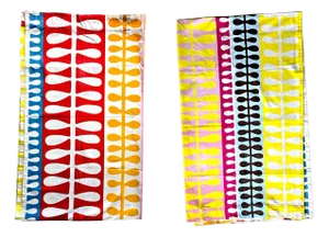 Vintage Ikea Hedda Window Panels/Curtains Designed by Synnöve Mork, a Pair