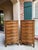 French Provincial Pair Vintage French Chests 7 Drawer Semainier Louis XV Style Carved Oak For Sale - Image 3 of 18