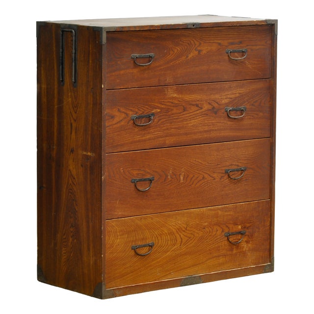 Japanese Tansu Chest of Drawers, 1870 For Sale