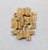 1970s Vintage 1971 Signed Napier Modernist Goldtone Brooch For Sale - Image 5 of 6