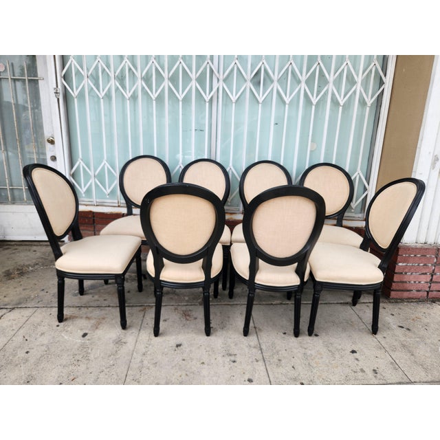 1980s 1980s Set of Eight Dining Chairs For Sale - Image 5 of 12