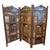 Vintage Indian Carved Turned and Painted 3 Panel Screen For Sale In Charleston - Image 6 of 6