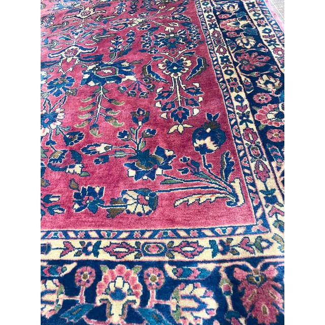 Early 20th Century Antique Persian Mohajeran Sarouk Rug For Sale - Image 5 of 7