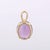 Not Yet Made - Made To Order Amethyst Pendant- 14k Solid Gold Oval Cut Boho Pendant For Sale - Image 5 of 6