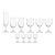 Set of 10 Vintage Cordial Stemware Glasses - Assorted Sizes Clear Glass For Sale