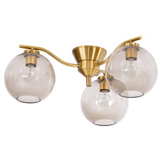 Brass Lamp by Holger Johansson, Sweden, 1970s For Sale