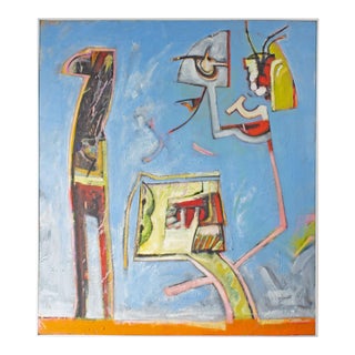 Abstract Oil Painting on Canvas by James L. Bruch For Sale