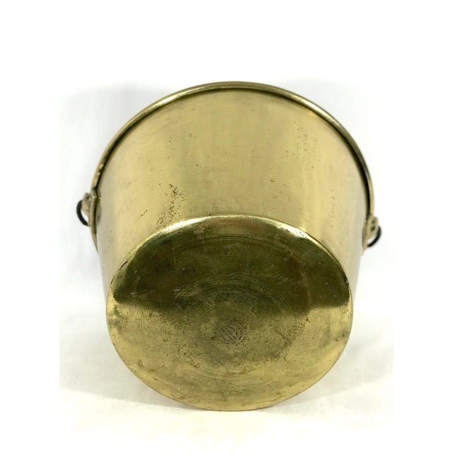 Vintage Ansonia Brass Co., Fireplace Bucket or Kettle, American 1866 (Planter) For Sale - Image 11 of 12
