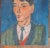 Mid-Century Modern Modernist Portrait of a Man, Oil on Plywood For Sale - Image 4 of 6