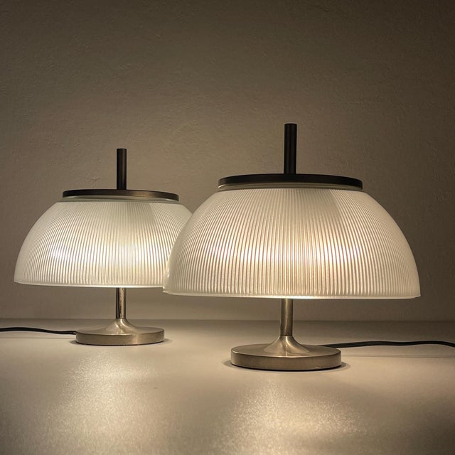 Artemide Alfetta Table Lamps attributed to Sergio Mazza for Artemide, Italy, 1966, Set of 2 For Sale - Image 4 of 17