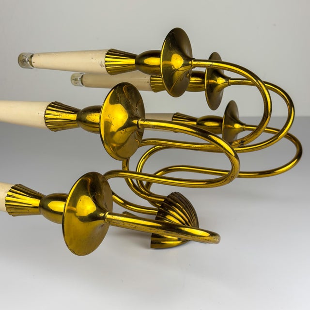 Vintage Brass Wall Lamp by Stilnovo, Italy, 1950s For Sale - Image 16 of 18