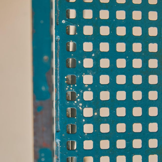Teal French Green Iron Armchair, 1960s - 3 Available For Sale - Image 8 of 11