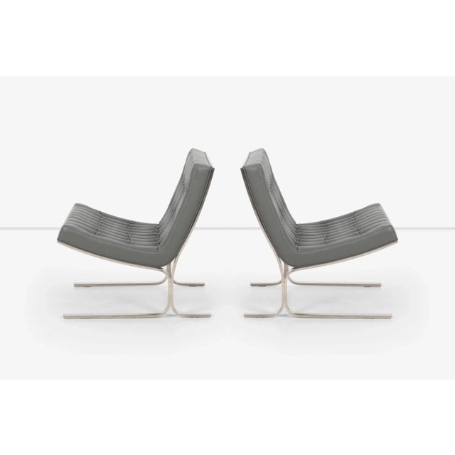 1950s Vintage Nicos Zographos Ch28 Lounge Chairs - a Pair For Sale - Image 4 of 13