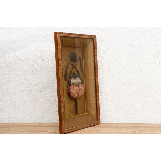 Gold Framed Antique Purse Shadow Box For Sale - Image 8 of 10