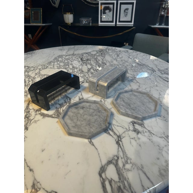 2020s Handmade Italia Carrara Marble Octa' Bowl 2023 For Sale - Image 5 of 6