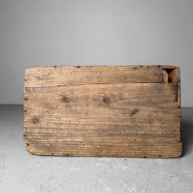 Wood Minimalist Fumidai Wooden Step Stool, Japan, 1950s For Sale - Image 7 of 8