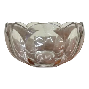 Vintage Crystal Glass Serving Bowl