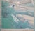 XXL "Fishing Village" by Yoshika, Taisho Japanese Silk Scroll Painting, in Original Wooden Case For Sale - Image 9 of 18