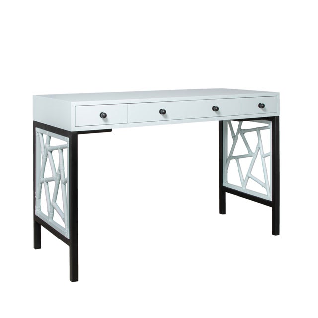 Tiffany Writing Desk - Light Blue For Sale - Image 9 of 9