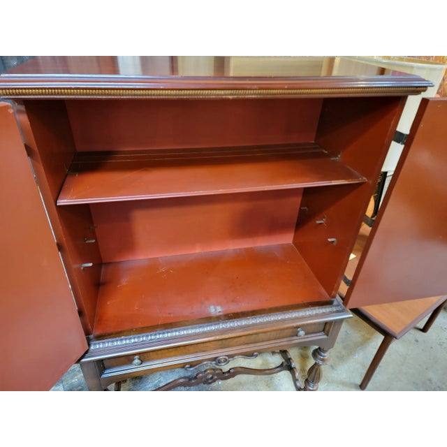 Antique Chinoiserie Painted Cabinet Circa. 1930's For Sale - Image 10 of 10