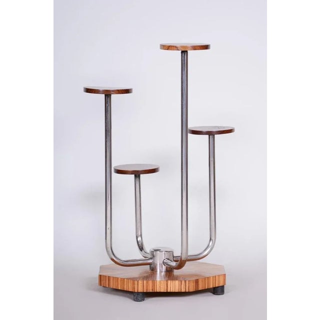 Brown Bauhaus Flower Stand by Mücke Melder, 1930s For Sale - Image 8 of 8