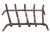Gray Mid 20th Century Iron Fireplace Grate For Sale - Image 8 of 9