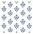 Sample - Schumacher Dalila Hand-Screen Print Wallcovering in Blue For Sale