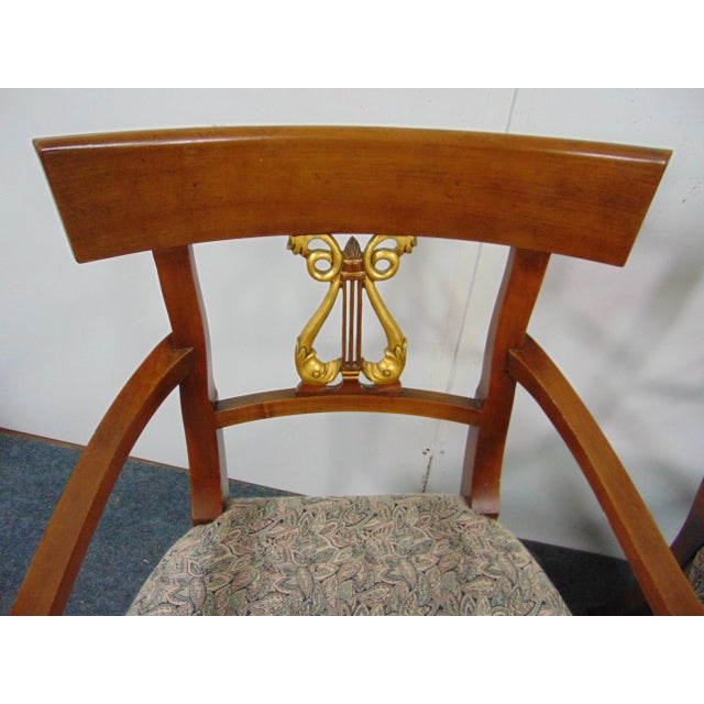 Mid 20th Century Regency Cherry Gilt Carved Dining Chairs - Set of 4 For Sale - Image 5 of 8