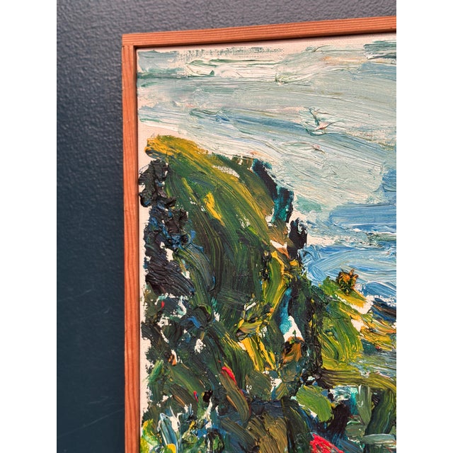 Lush Landscape , 1950s, Oil on Canvas, Framed For Sale - Image 11 of 18