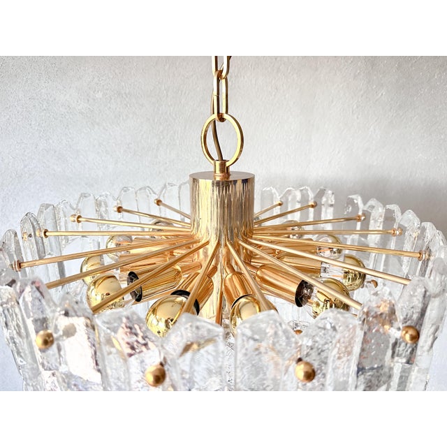 Glass Vintage Palazzo Chandelier from Kalmar, 1970s For Sale - Image 7 of 18