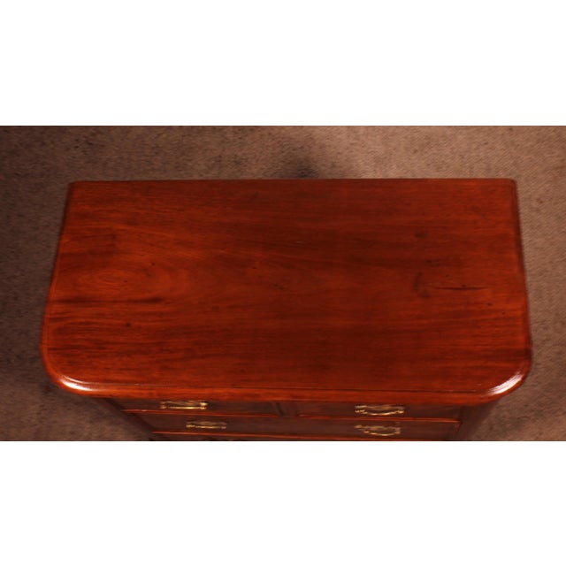 Small 19th Century Mahogany Chest of Drawers For Sale - Image 10 of 13