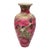 18" Fine & Large Antique Pink Satsuma Deep Relief Warrior Vase Meiji Era 19th C. For Sale
