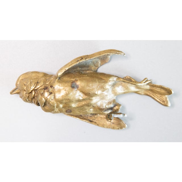 19th Century French Gilt Bronze Wounded Sparrow Bird, After Comolera For Sale In Houston - Image 6 of 8