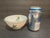 Vintage Hand Painted Ceramic Bowls - Made in Portugal - Set of 8 For Sale - Image 4 of 7