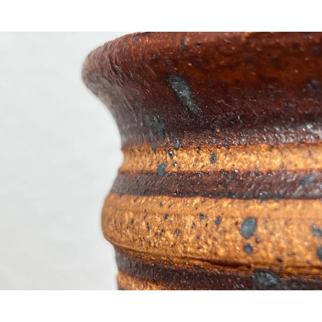 1960s Mid-Century Modern Danish Studio Pottery Planter by Tue Poulsen Keramik for Luwasa, 1960s For Sale - Image 5 of 13