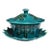 Green Polychrome Majolica Ceramic Serving Tureen Set California Pottery - Mid 20th Century For Sale