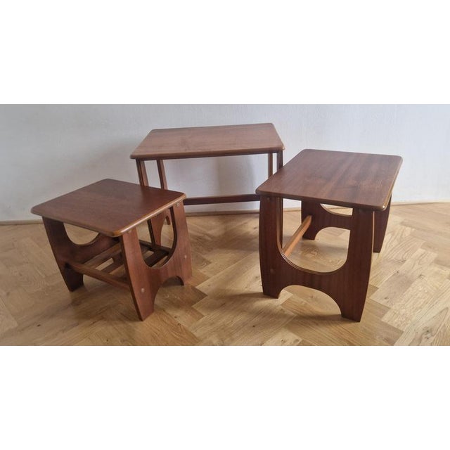 Teak Nesting Tables, Denmark, 1970s, Set of 3 For Sale - Image 6 of 18