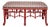 Vintage Faux Bamboo Pagoda Bench For Sale