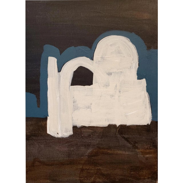 Contemporary Contemporary Painting of Desert Ruins at Night by Artist Lionel Lamy For Sale - Image 3 of 6