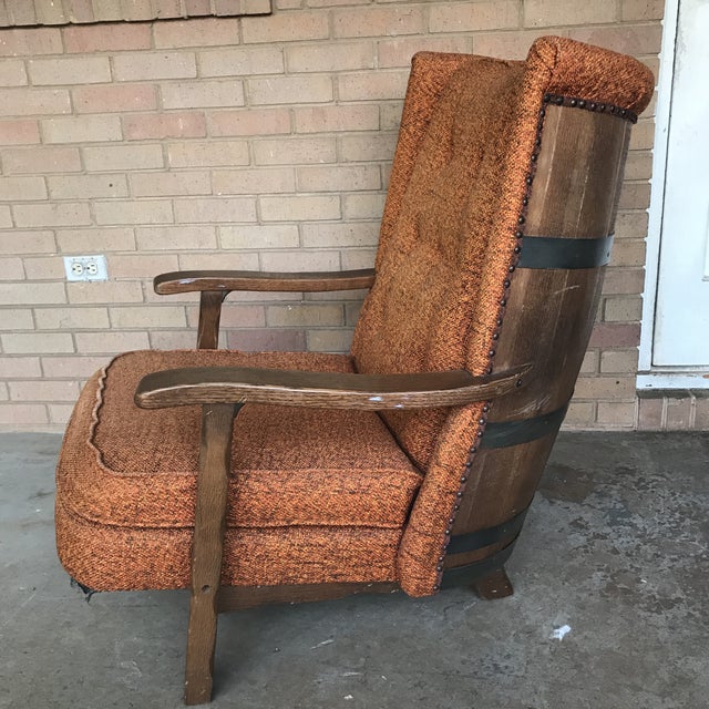 Vintage Bourbon Whiskey Barrel Chair Chairish